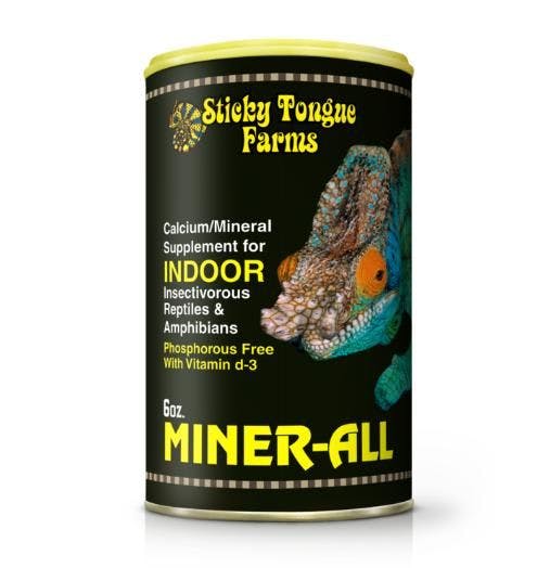 Image 1 for Sticky Tongue Farms Miner-All Indoor with D3 (6oz) by Josh's Frogs