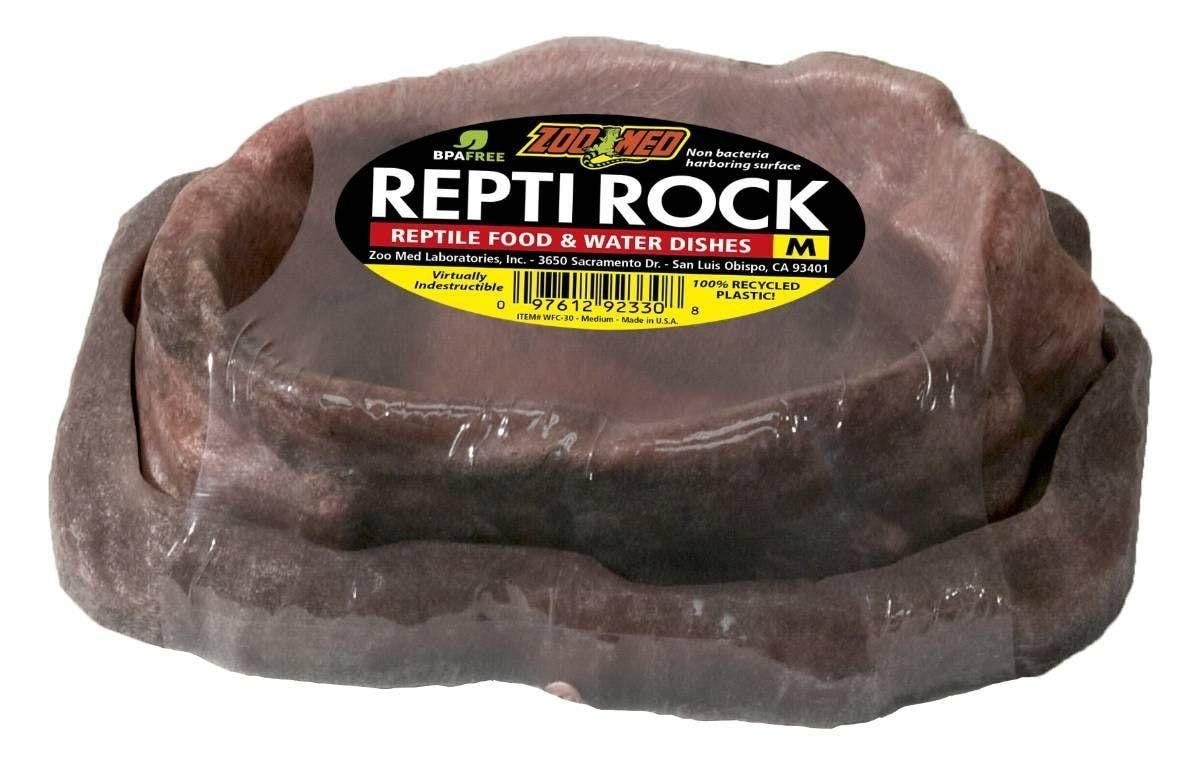 Image for Zoo Med Repti Rock Combo Reptile Food & Water Dish (Medium) by Josh's Frogs