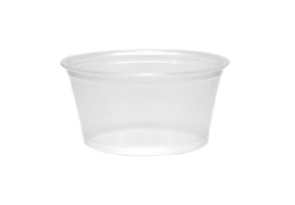Image 1 for Plastic Deli Feeding Cups (2 oz - 125 count sleeve) NO LIDS by Josh's Frogs