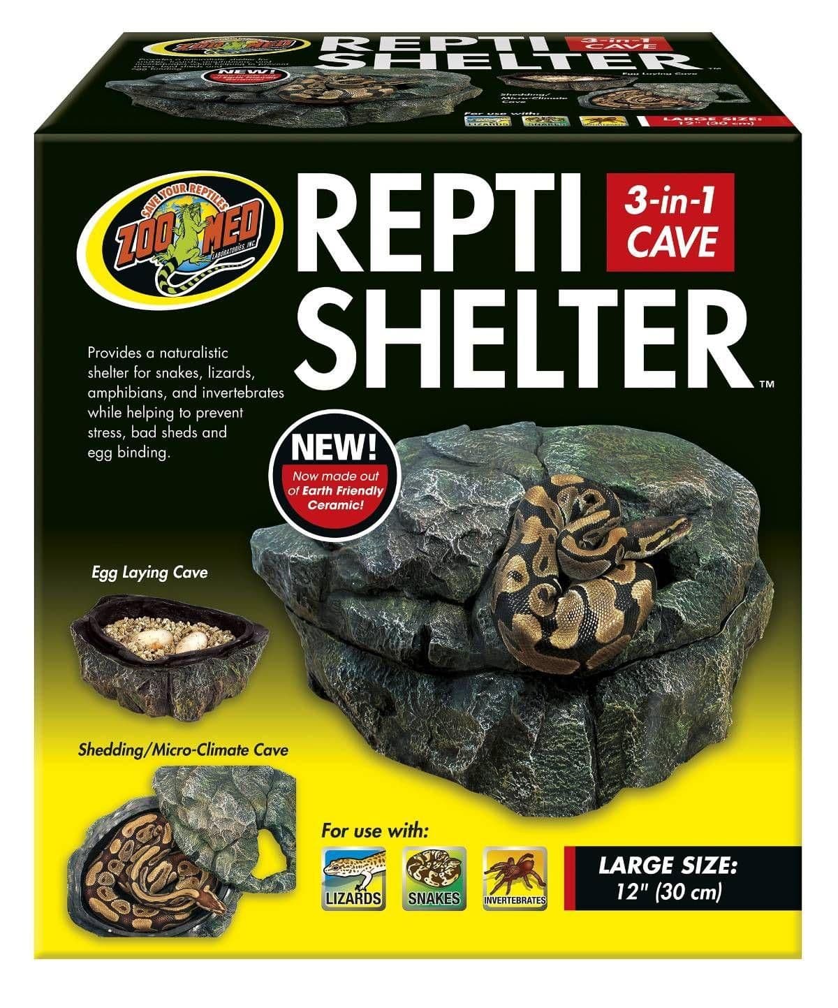 Image 1 for Zoo Med Repti Shelter 3-in-1 Cave (Large) by Josh's Frogs