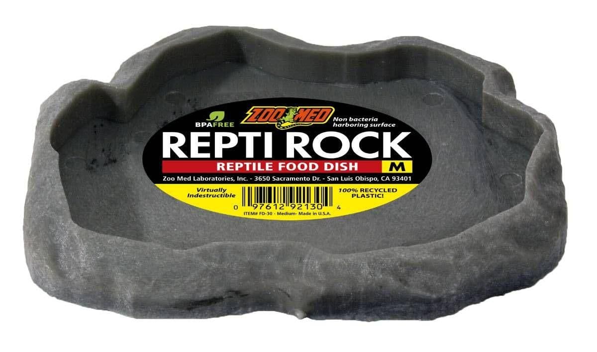 Image 1 for Zoo Med Repti Rock Reptile Food Dish (Medium) by Josh's Frogs